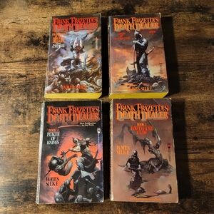 Vintage Frank Frazetta's Death Dealer Book Set 1-4 1st Print Edition Paperback